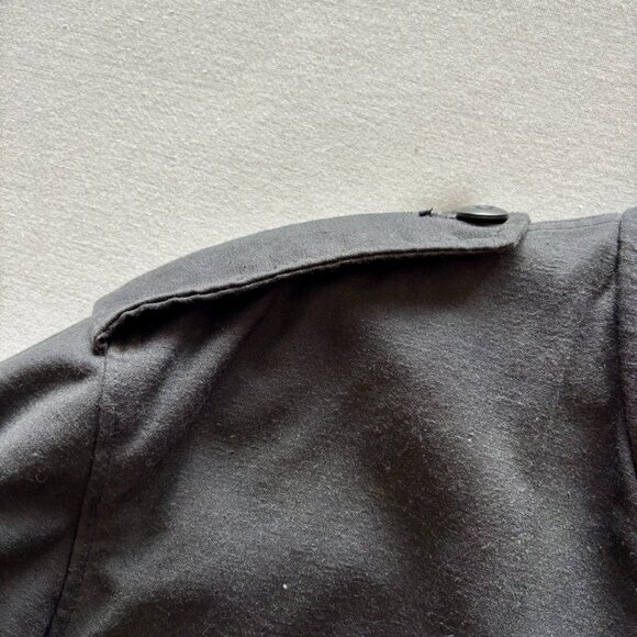 Vintage Men's Alpha Industries Black M-65 Cold Weather Field Jacket w/Epaulettes - Picture 4 of 16